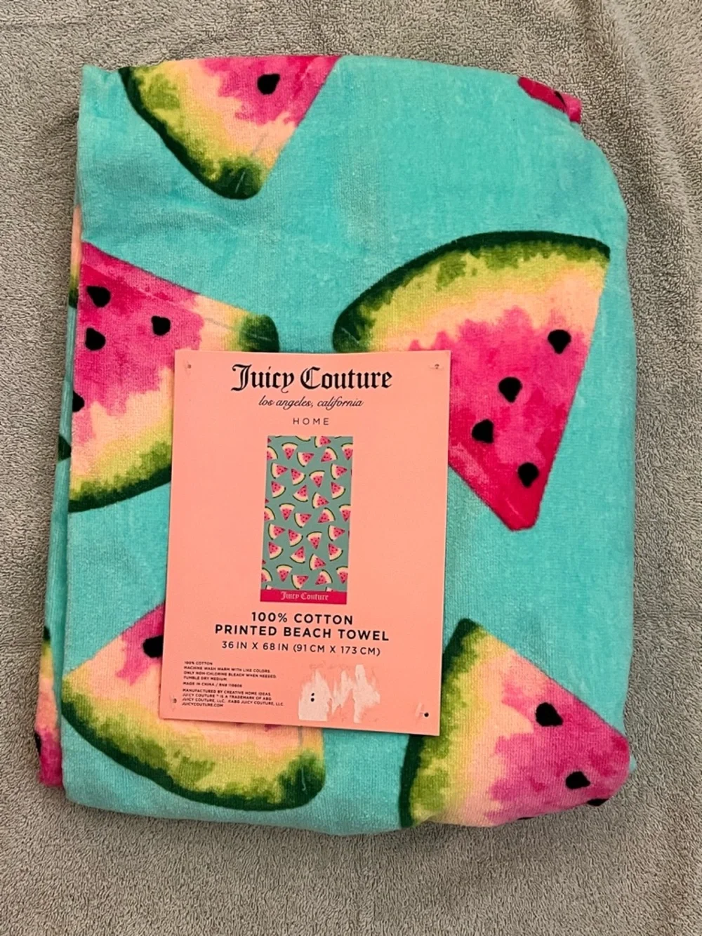 Juicy Couture Watermelon Beach Towel